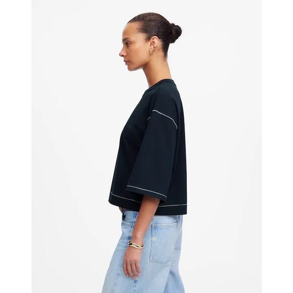 NWT Madewell Wide Sleeve Boxy Tee Size XS - Picture 3 of 8